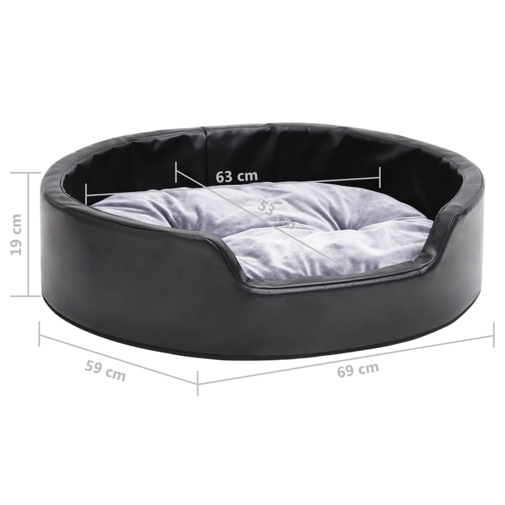 Dog Bed | Black and Grey