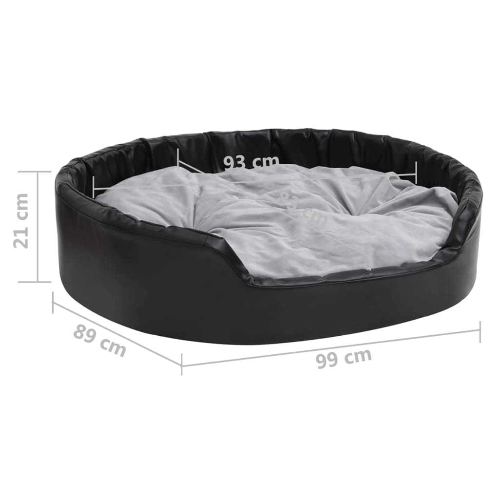 Dog Bed | Black and Grey
