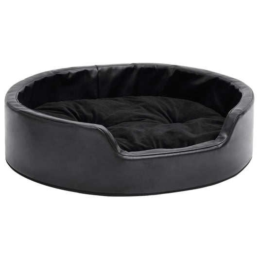 Dog Bed | Black | Faux leather, plush | 69x59x19 cm | Dog Bed Dog Bed | Black | Faux leather, plush | 69x59x19 cm | Dog Bed