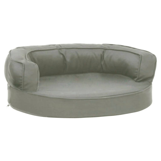 Ergonomic Dog Bed Mattress 60x42 cm Linen Look Grey Ergonomic Dog Bed Mattress 60x42 cm Linen Look Grey