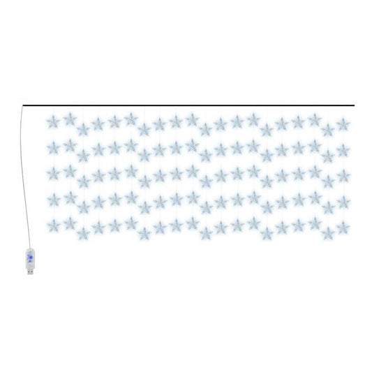 LED Star Curtain Fairy Lights 500 LED Blue 8 Function LED Star Curtain Fairy Lights 500 LED Blue 8 Function