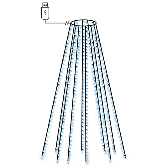 Christmas Tree Net Lights with 400 LEDs Blue 400 cm Christmas Tree Net Lights with 400 LEDs Blue 400 cm