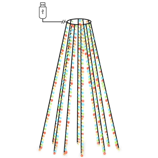 Christmas Tree Net Lights with 400 LEDs Colourful 400 cm Christmas Tree Net Lights with 400 LEDs Colourful 400 cm