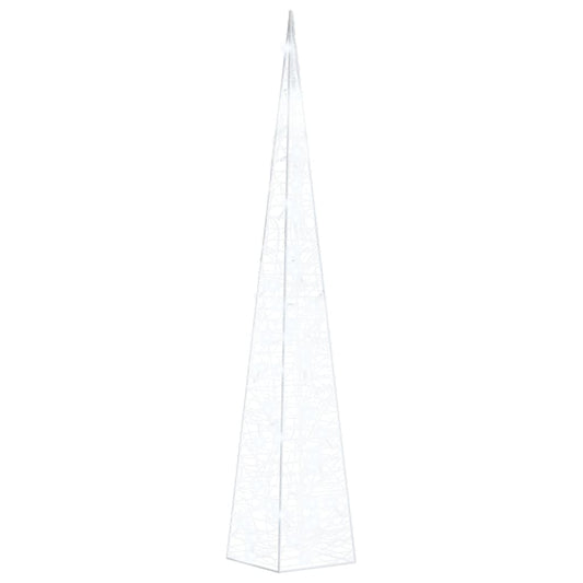 Acrylic Decorative LED Light Cone Cold White 90 cm Acrylic Decorative LED Light Cone Cold White 90 cm