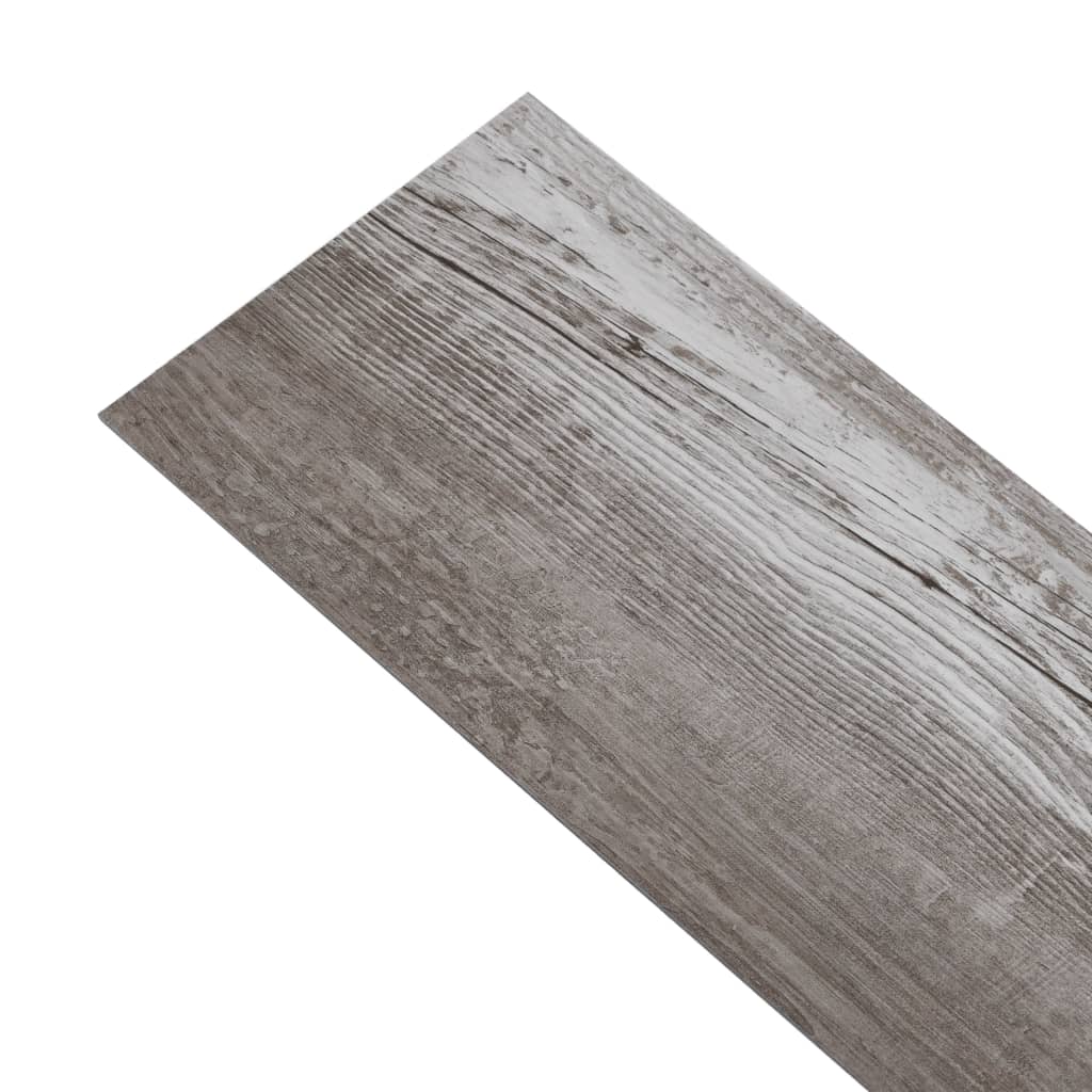 Self-adhesive PVC Flooring Planks 5.21 m? 2 mm Matt Wood Brown