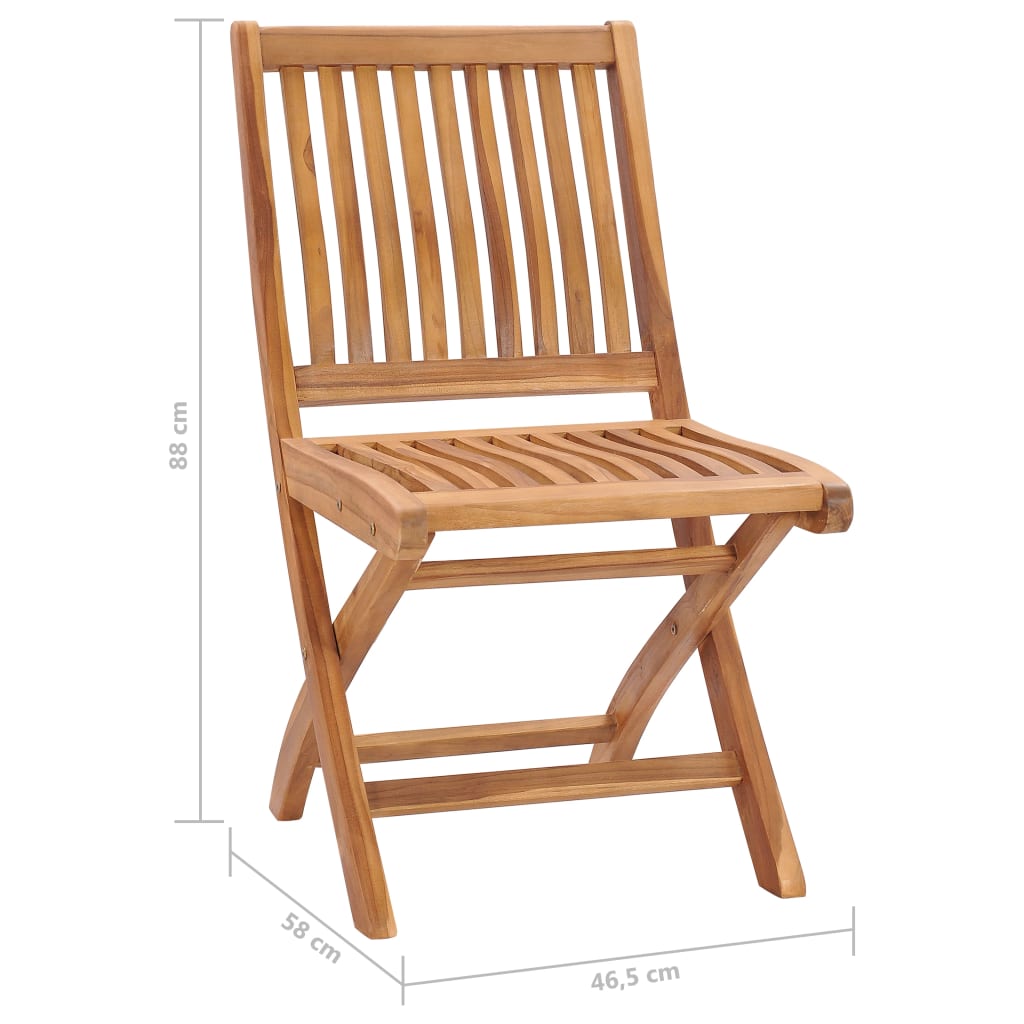 Garden Chair | Set of 4 | Brown
