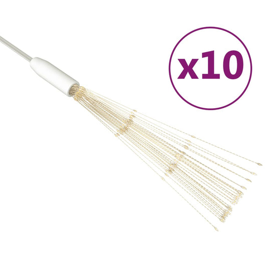 Outdoor Christmas Firecrack Lights 10pcs Warm White 20cm 1400LEDs Outdoor Christmas Firecrack Lights 10pcs Warm White 20cm 1400LEDs