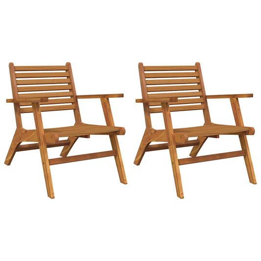 Garden Chairs 2 pcs Solid Acacia Wood Garden Chairs 2 pcs Solid Acacia Wood