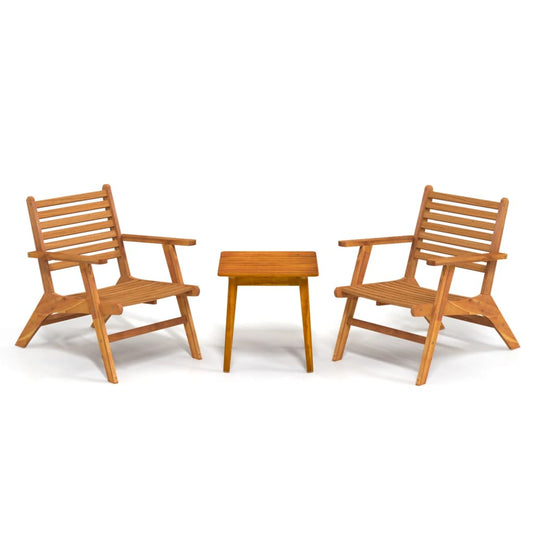 Bistro Set | Brown | Solid acacia wood | Medium | Collapsible Bistro Set | Brown | Solid acacia wood | Medium | Collapsible