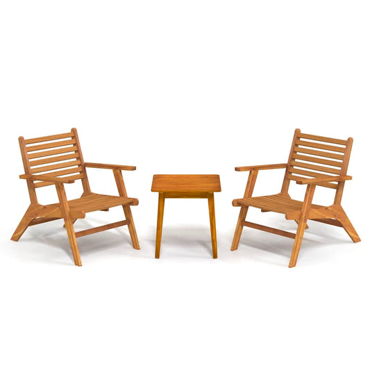 3 Piece Bistro Set Solid Acacia Wood 3 Piece Bistro Set Solid Acacia Wood