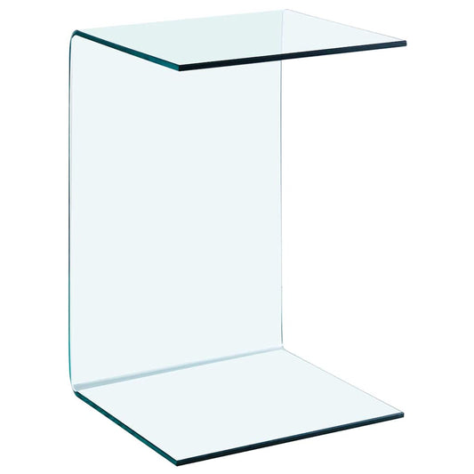 Side Table 40x40x60 cm Tempered Glass Side Table 40x40x60 cm Tempered Glass