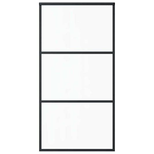 151010 vidaXL Sliding Door ESG Glass and Aluminium 102x205 cm Black 151010 vidaXL Sliding Door ESG Glass and Aluminium 102x205 cm Black