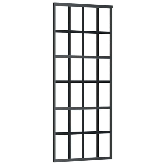 151020 vidaXL Sliding Door ESG Glass and Aluminium 76x205 cm Black 151020 vidaXL Sliding Door ESG Glass and Aluminium 76x205 cm Black