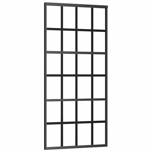 151021 vidaXL Sliding Door ESG Glass and Aluminium 90x205 cm Black 151021 vidaXL Sliding Door ESG Glass and Aluminium 90x205 cm Black
