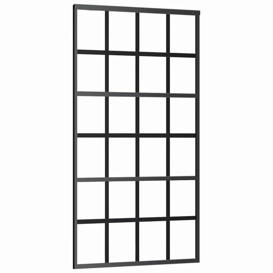 151022 vidaXL Sliding Door ESG Glass and Aluminium 102x205 cm Black 151022 vidaXL Sliding Door ESG Glass and Aluminium 102x205 cm Black