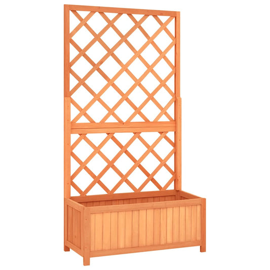 Garden Trellis Planter Brown 70x30x135 cm Solid Firwood Garden Trellis Planter Brown 70x30x135 cm Solid Firwood