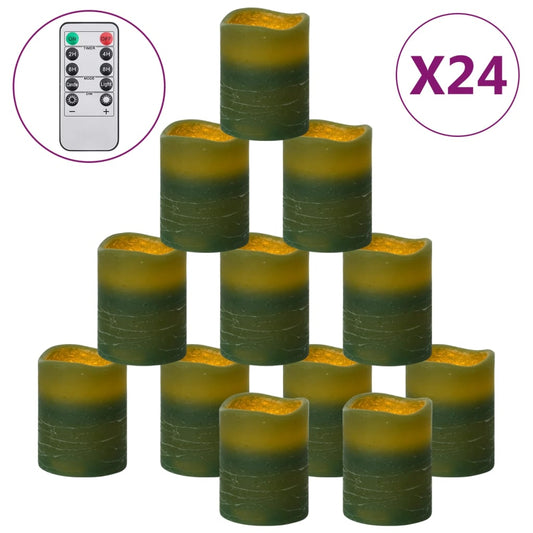 Flameless LED Candles 24 pcs with Remote Control Warm White Flameless LED Candles 24 pcs with Remote Control Warm White