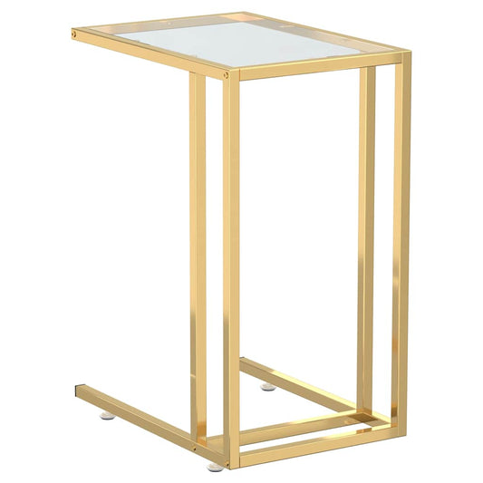 Computer Side Table Transparent 50x35x65 cm Tempered Glass Computer Side Table Transparent 50x35x65 cm Tempered Glass