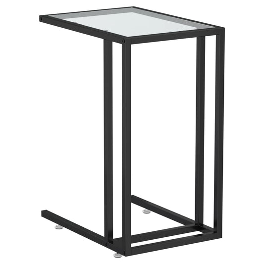 Computer Side Table Transparent 50x35x65 cm Tempered Glass Computer Side Table Transparent 50x35x65 cm Tempered Glass