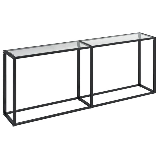 Console Table Transparent 200x35x75.5cm Tempered Glass Console Table Transparent 200x35x75.5cm Tempered Glass