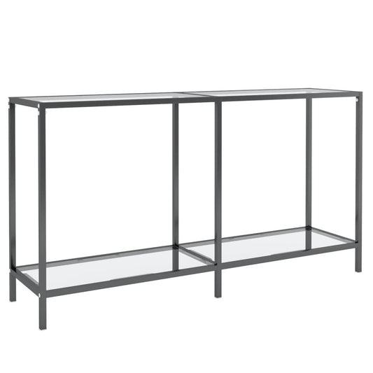 Console Table Transparent 140x35x75.5 cm Tempered Glass Console Table Transparent 140x35x75.5 cm Tempered Glass