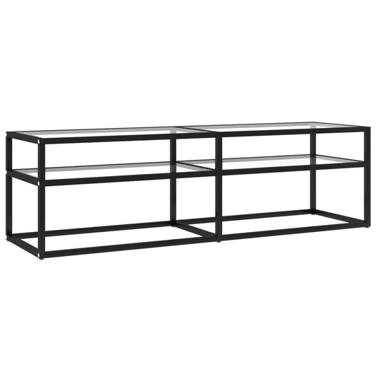 TV Cabinet Transparent 140x40x40.5 cm Tempered Glass TV Cabinet Transparent 140x40x40.5 cm Tempered Glass