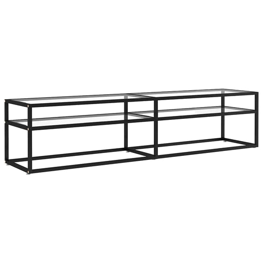331722 vidaXL TV Cabinet Transparent 180x40x40,5 cm Tempered Glass 331722 vidaXL TV Cabinet Transparent 180x40x40,5 cm Tempered Glass