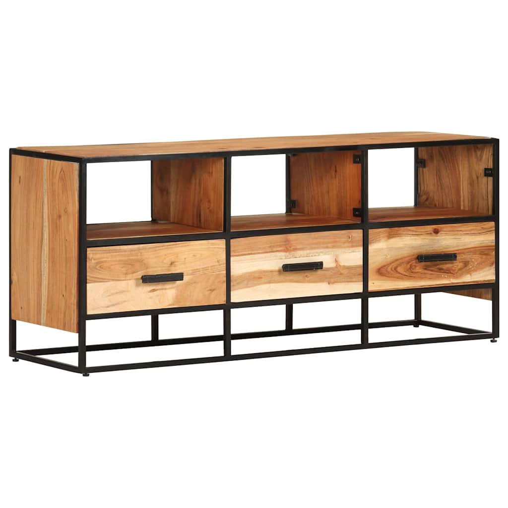 327448 vidaXL TV Cabinet 110x30x45 cm Solid Acacia Wood