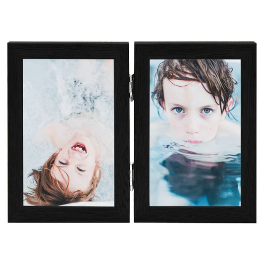 Bifold Photo Frame Collage Black 2x Bifold Photo Frame Collage Black 2x