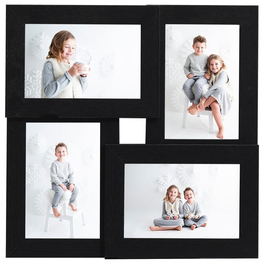 Collage Photo Frame for 4x(10x15 cm) Picture Black MDF Collage Photo Frame for 4x(10x15 cm) Picture Black MDF