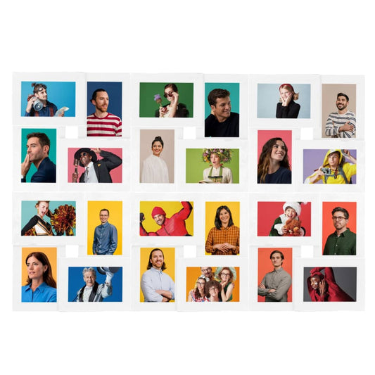Collage Photo Frame for 24x(10x15 cm) Picture White MDF Collage Photo Frame for 24x(10x15 cm) Picture White MDF
