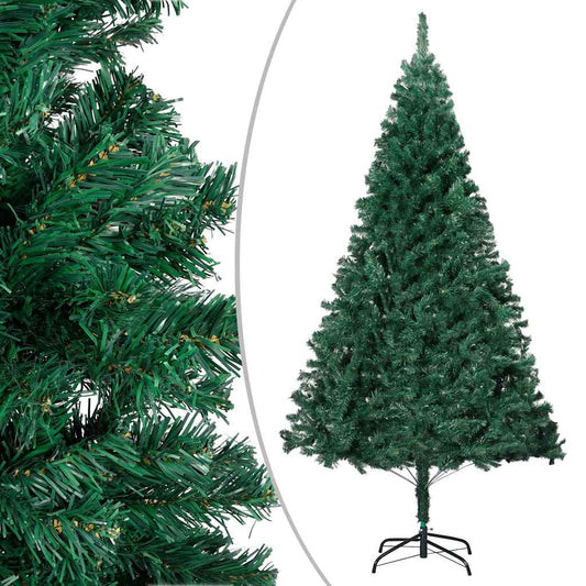 Artificial Pre-lit Christmas Tree with Ball Set Green 210 cm PVC Artificial Pre-lit Christmas Tree with Ball Set Green 210 cm PVC