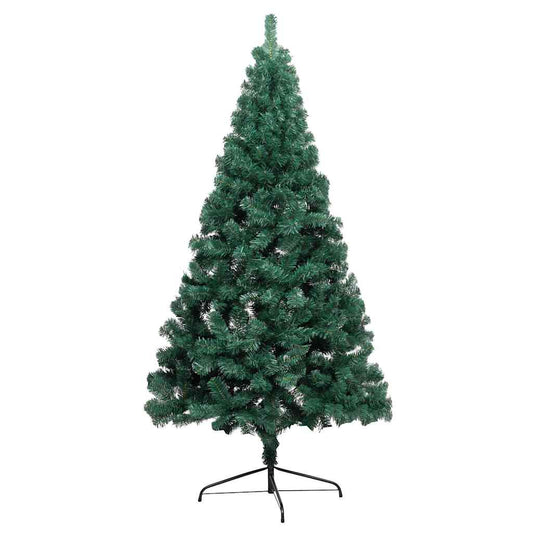 Artificial Half Pre-lit Christmas Tree with Ball Set Green 210 cm Artificial Half Pre-lit Christmas Tree with Ball Set Green 210 cm
