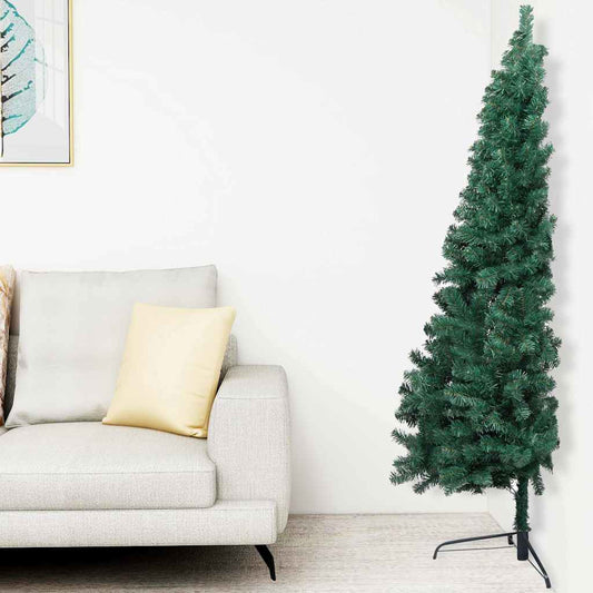 Artificial Half Pre-lit Christmas Tree with Ball Set Green 240 cm Artificial Half Pre-lit Christmas Tree with Ball Set Green 240 cm