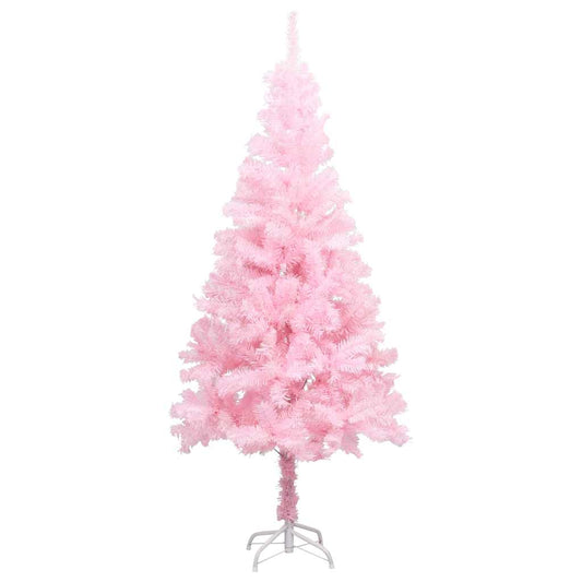 Artificial Pre-lit Christmas Tree with Ball Set Pink 180 cm PVC Artificial Pre-lit Christmas Tree with Ball Set Pink 180 cm PVC