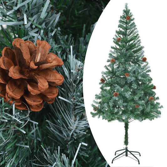 Artificial Pre-lit Christmas Tree with Ball Set Pinecones 180 cm Artificial Pre-lit Christmas Tree with Ball Set Pinecones 180 cm