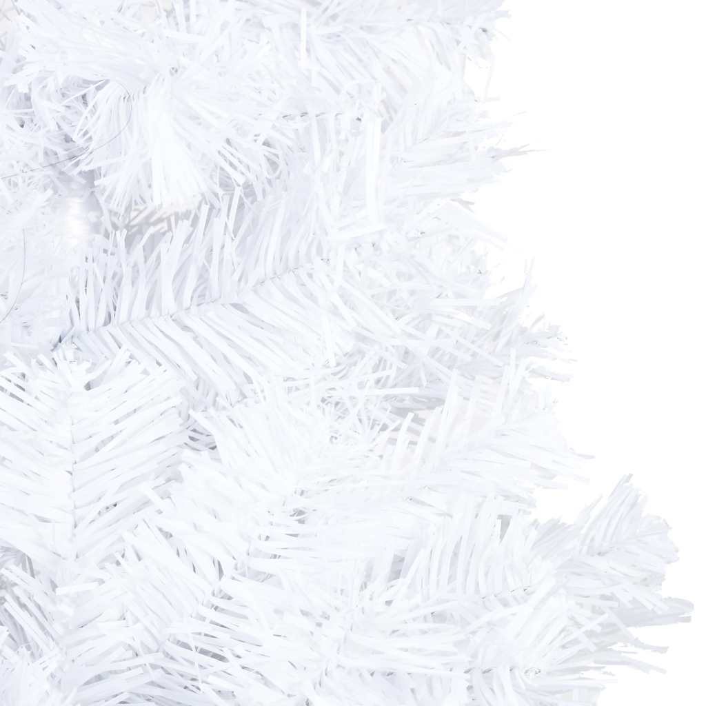 Artificial Pre-lit Christmas Tree with Ball Set White 150cm PVC