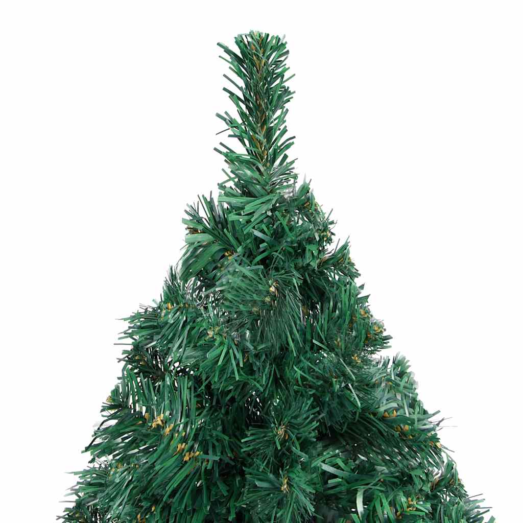 Artificial Pre-lit Christmas Tree with Ball Set Green 210cm PVC