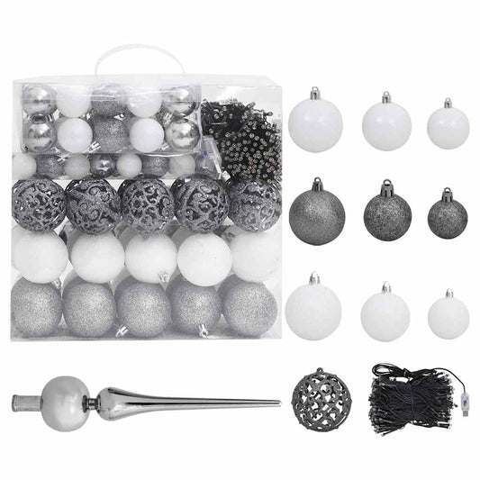 Artificial Pre-lit Christmas Tree with Ball Set Green 240 cm Artificial Pre-lit Christmas Tree with Ball Set Green 240 cm