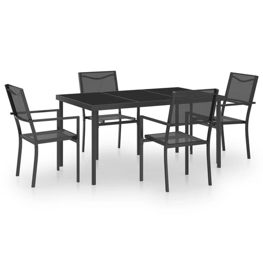Outdoor Dining Set | Black and Anthracite Outdoor Dining Set | Black and Anthracite