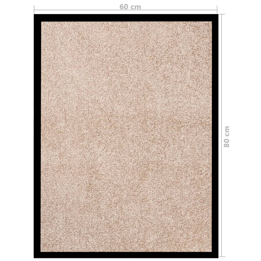 Doormat | Beige | 100% Polypropylene twisted heatset, Vinyl | 60x80 cm