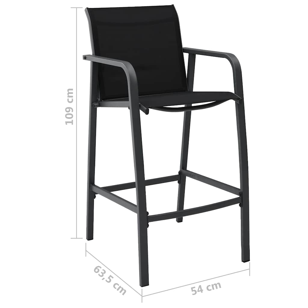 Garden Bar Set | Black | Steel | Medium | Durable | Garden Bar Set