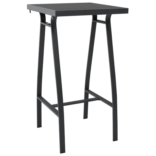 Garden Bar Set | Black and dark grey | Tempered glass, steel, textilene Garden Bar Set | Black and dark grey | Tempered glass, steel, textilene