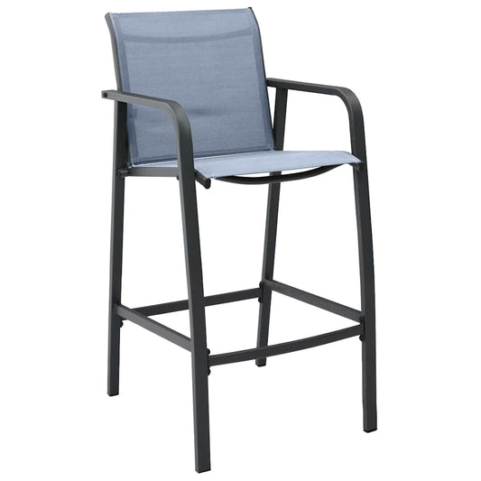 5 Piece Garden Bar Set Black and Grey 5 Piece Garden Bar Set Black and Grey
