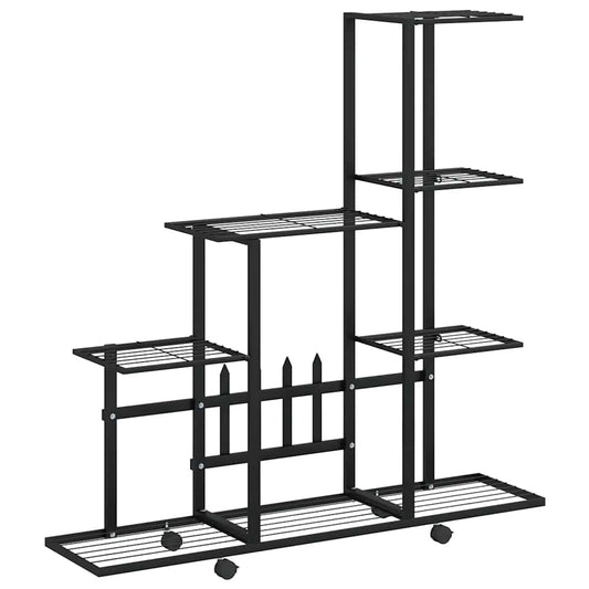 Plant Stand | Black | Powder-coated metal | 94.5 cm x 25 cm x 92.5 cm Plant Stand | Black | Powder-coated metal | 94.5 cm x 25 cm x 92.5 cm
