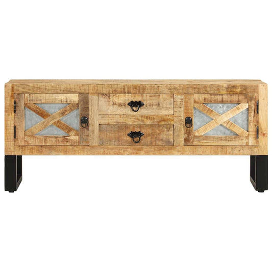 328276 vidaXL TV Cabinet 110x30x45 cm Rough Mango Wood 328276 vidaXL TV Cabinet 110x30x45 cm Rough Mango Wood