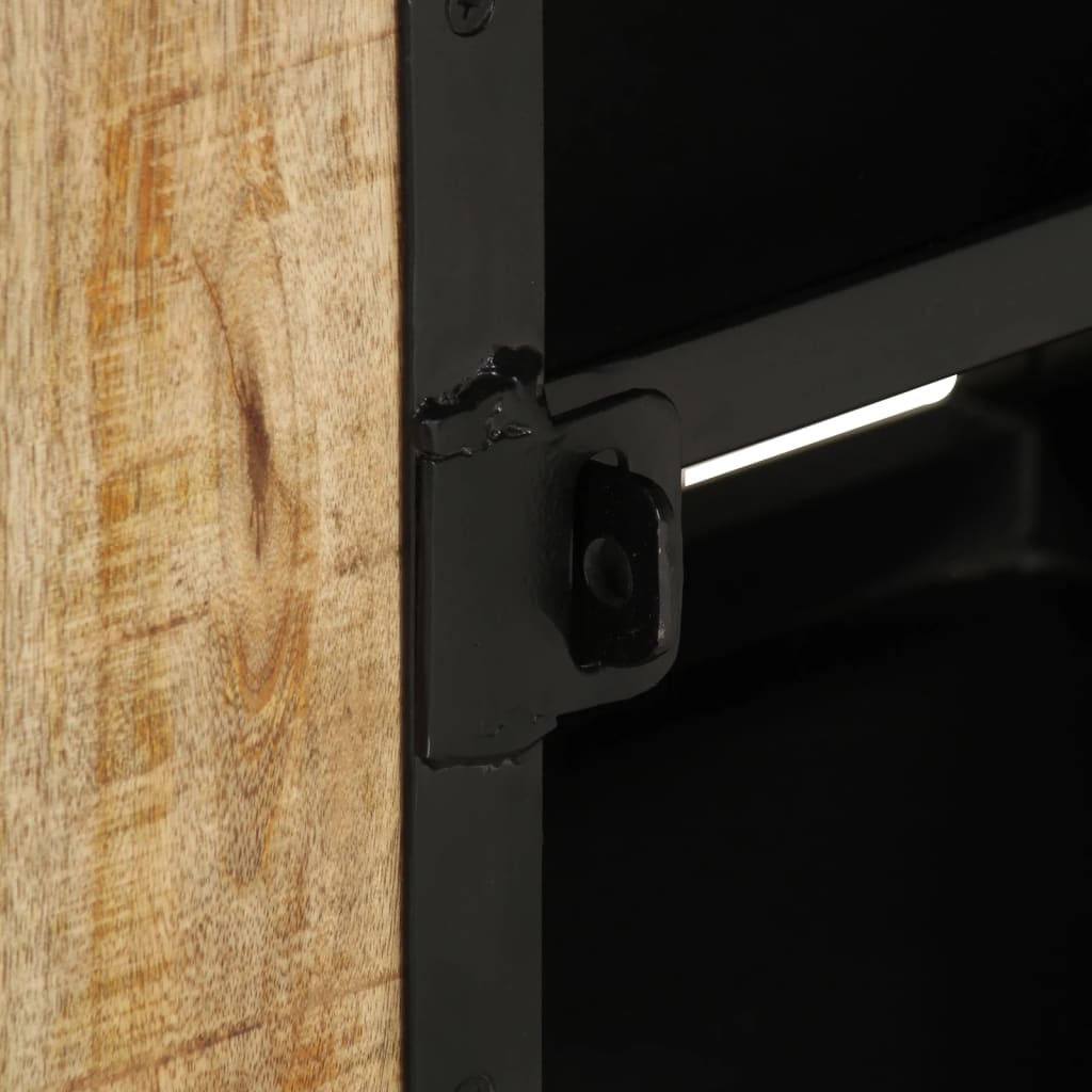 328414 vidaXL TV Cabinet 110x30x45 cm Rough Mango Wood