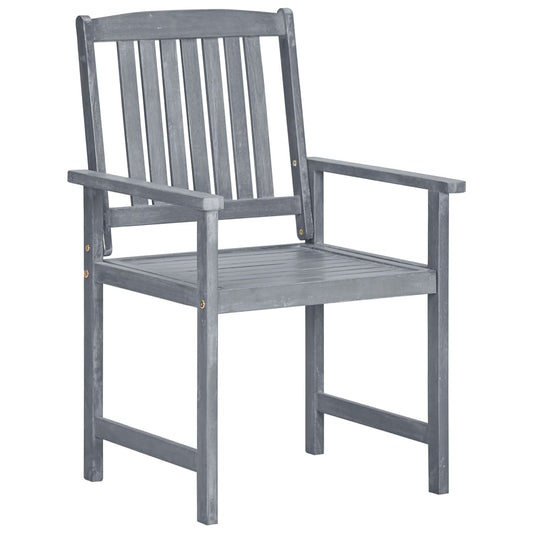Garden Chairs 6 pcs Solid Acacia Wood Grey Garden Chairs 6 pcs Solid Acacia Wood Grey
