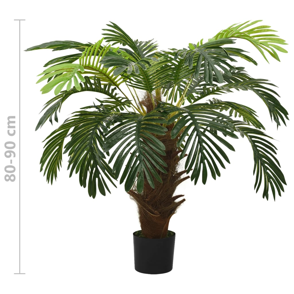 Artificial Cycas Palm with Pot 90 cm Green in a stylish interior setting, adding a touch of nature without the maintenance.