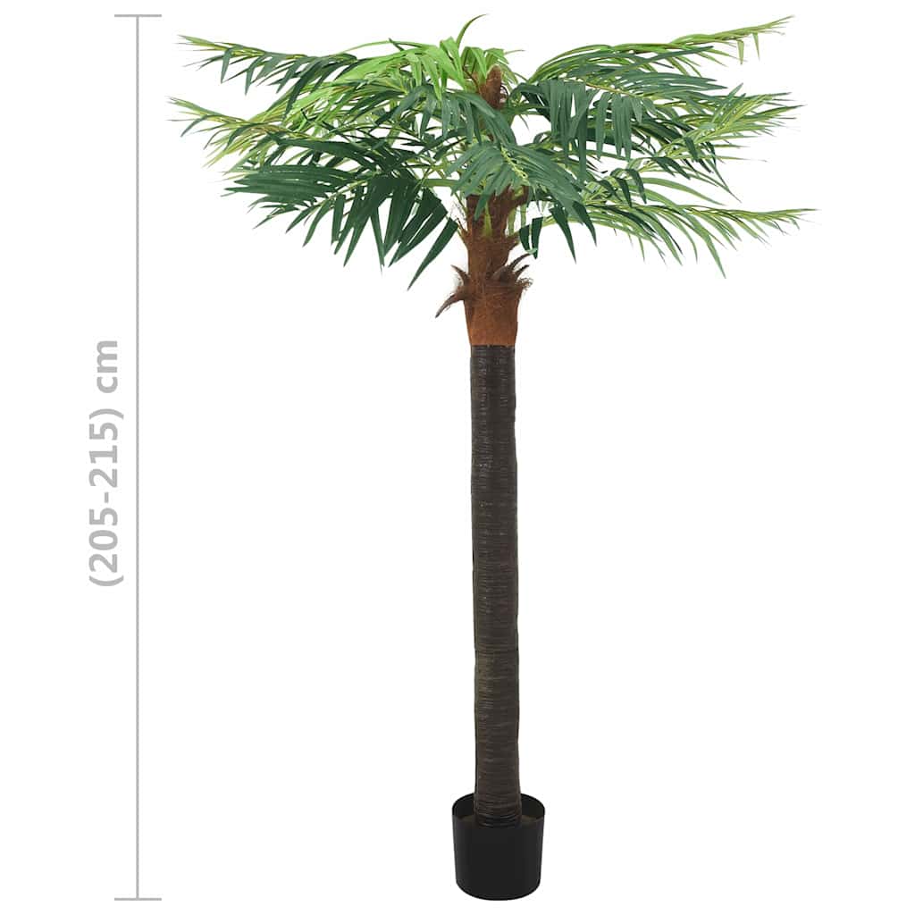 336310 vidaXL Artificial Phoenix Palm with Pot 215 cm Green